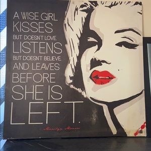 Marilyn Monroe picture with quote